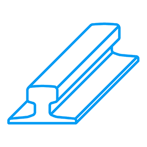 Commercial Steel | Crain Rails | A 45 | DIN 536-1 Commercial Steel | Crain Rails | A 45 | DIN 536-1